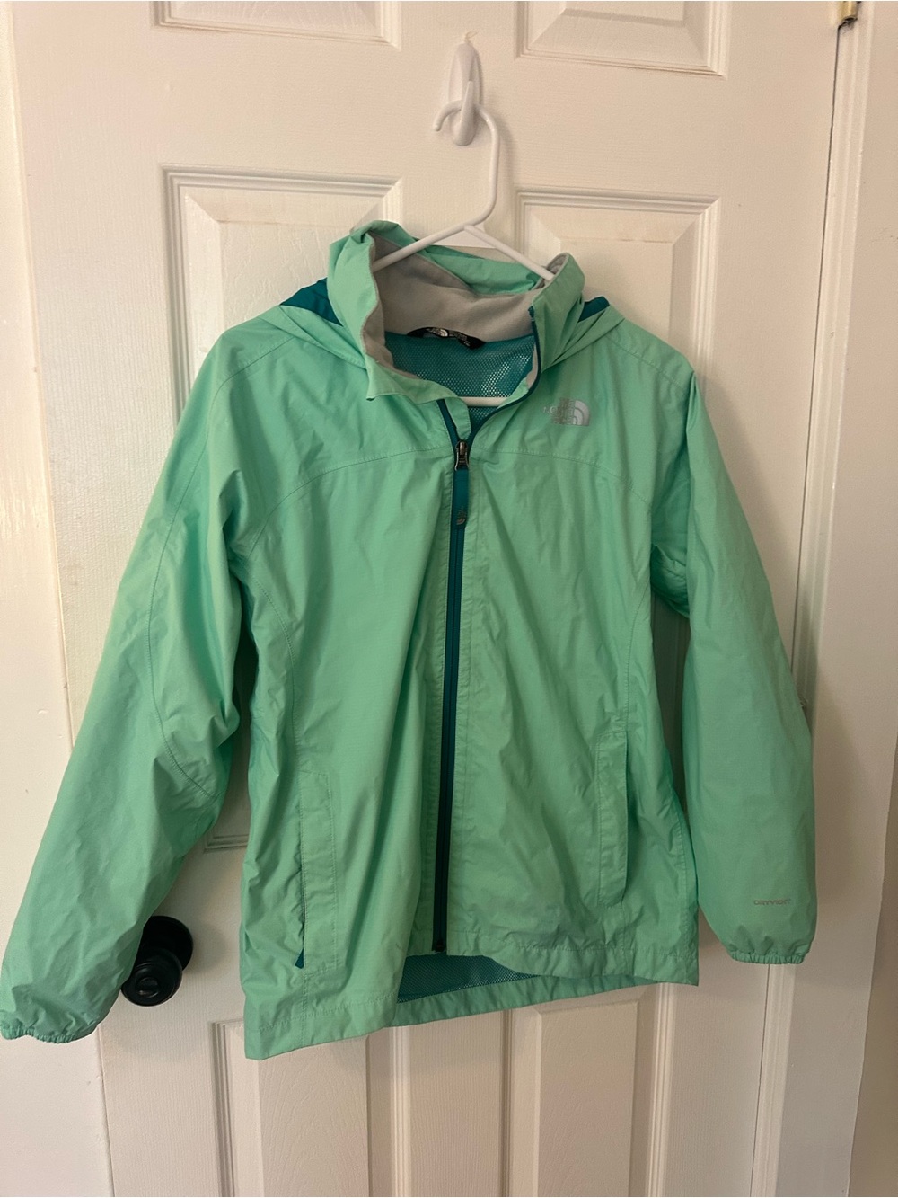 The North Face Mint Hooded Kids Raincoat